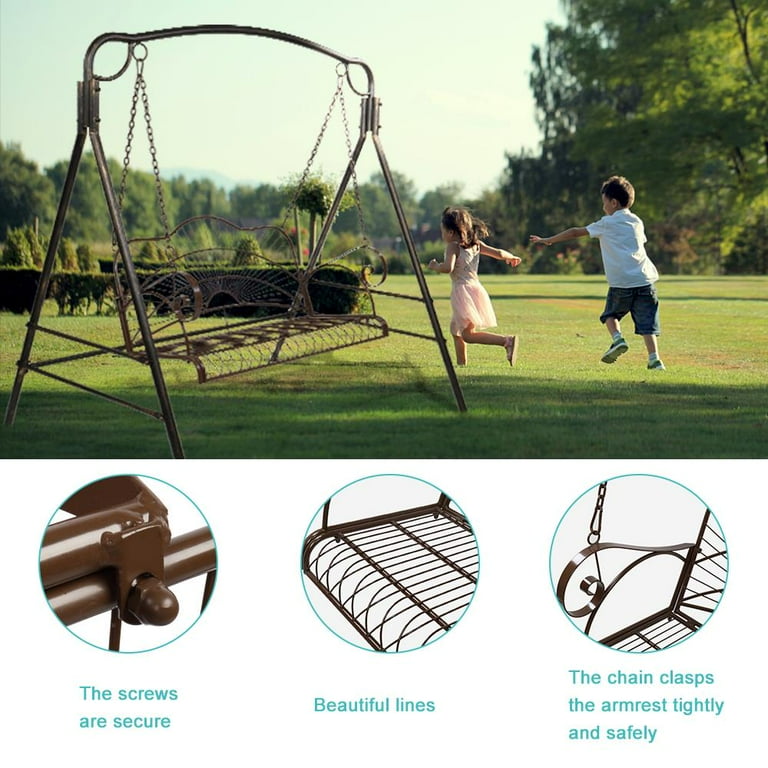 Metal hanging clearance porch swing