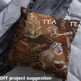 thumbnail image 2 of Feelyou Coffee Tea Fabric by the Yard 2 Yards for Teens, Brown Simple Printing Room Decor Fabric by the Yard, Teens Adult Fabric for Sewing, Breathable Home Decor, 2 of 6