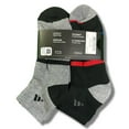thumbnail image 2 of ADIDAS SOCKS MEN'S - QUARTER CUT - 253 BLACK GREY RED - SHOE SZ 6-12 PACK X6, 2 of 2