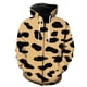 thumbnail image 1 of Sudadera con capucha y cremallera para hombre, con textura de piel de animal, estilo Harajuku, divertida y genial, de manga larga, estilo hip hop, para adolescentes, unisex., 1 of 6