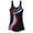 Black, variant on TiaoBug Women One Piece Swimsuits Sleeveless Athletic Jumpsuit Swimwear