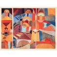 thumbnail image 2 of Klee, Paul 18x15 Gold Ornate Wood Framed with Double Matting Museum Art Print Titled - Temple Gardens, 2 of 4