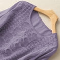 thumbnail image 7 of T Shirts For Women Womens Tops Fashionable Casual Solid Color Pleated Cotton And Linen Tops Shirts And T Shirts, 7 of 7