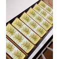 thumbnail image 3 of Eucalyptus Yellow Stair Treads for Wooden Steps Indoor Runner Rug Carpet, Stripes Bottle Flower Cactus Plant 4 Pieces Peel and Stick Staircase Step Treads Covers Washable Throw Door Mats, 30"x8", 3 of 5