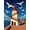 White, Pattern 1, variant on ODIKA 4'x6' Machine Washable Non-Slip Area Rug, Ocean Watchtower Seasonal Holiday Gift Idea High Traffic Rug, Yellow, 618978