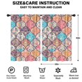 thumbnail image 2 of Blackout Kids Curtains,Boho Bohemia Flower Childrens Insulated Curtains Set Of 2,Bedroom Essentials,Toddler Room Decor 42"x63"(106x160cm), 2 of 3