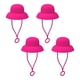 thumbnail image 5 of Tapas para pajitas reutilizables con cierre hermético de silicona para el hogar 4 Uds rosa, 5 of 9