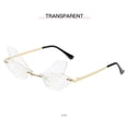 thumbnail image 3 of YVNAURA Personalized Retro Frameless Gradient Transparent Sunglasses for Women Men Under $8 UV400 Polarized Square Metal Sun Glasses with Clear Frame Lightweight Vintage Shades for Outdoor Driving, 3 of 3