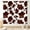 Cowhide-03, variant on Western Cowhide Curtains, Brown Cow Skin Fur Dairy Cattle Cow Print Living Room Curtains for Bedroom Kitchen Farmhouse Country Rustic Hunter Theme Blackout Window Treatments, 84"x63" Inch