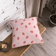 thumbnail image 5 of KLL Floral Strawberr Decorative Throw Pillow Covers Velvet Soft for Couch Sofa Bedroom Living Room Outdoor (No pillow core)- 18"x18", 5 of 5