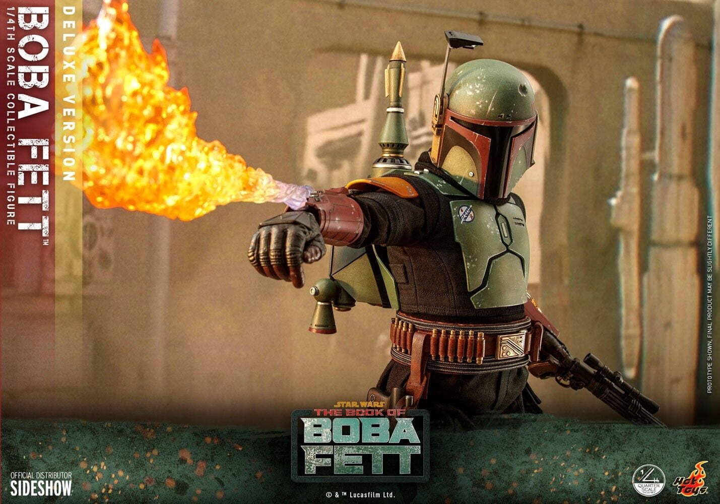 Boba Fett Deluxe Version Hot Toys Quarter Scale 1/4 Figure Star Wars IN STOCK