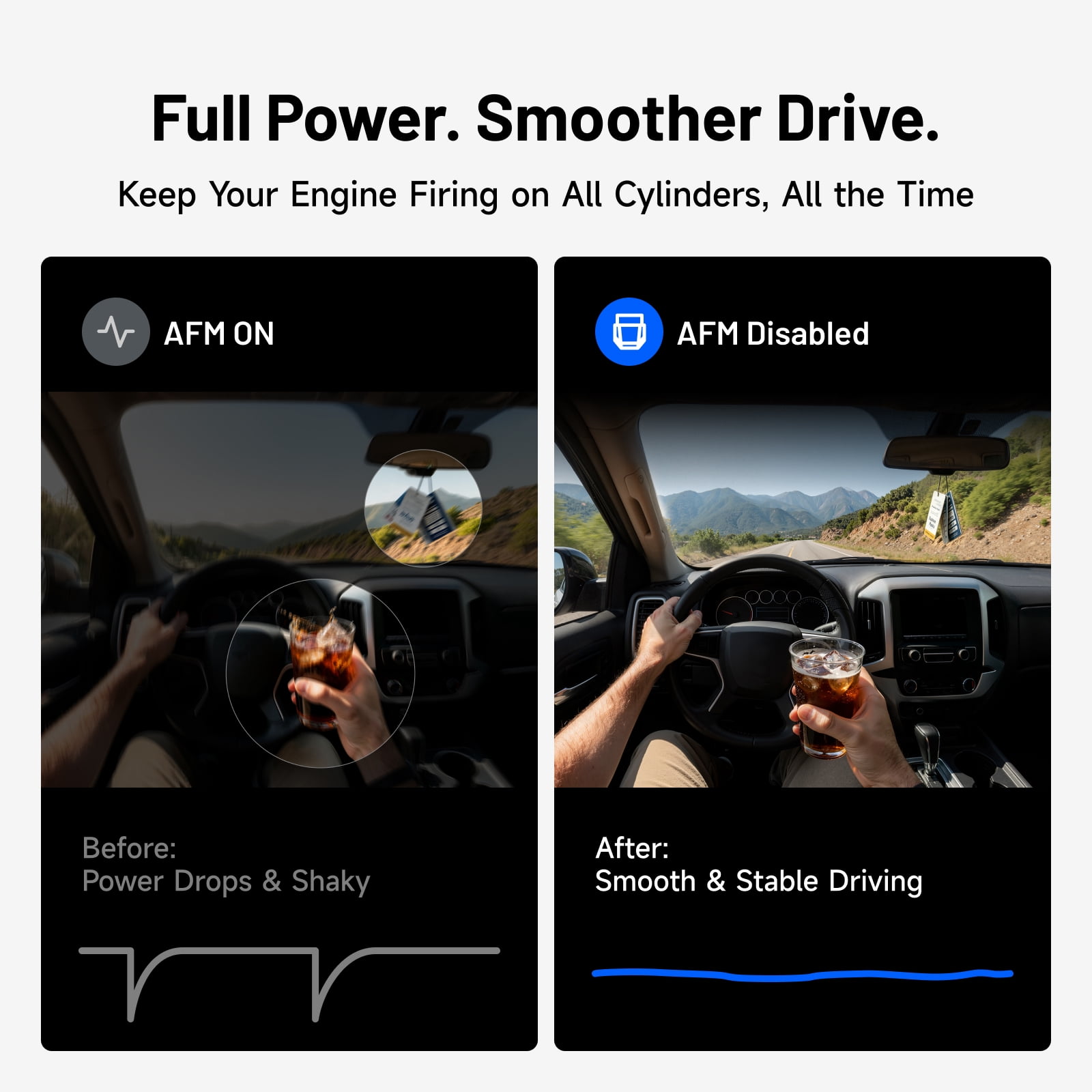 TOPDON AFM Plug-In OBD-II Module for Compatible GM V6 & V8 Vehicles