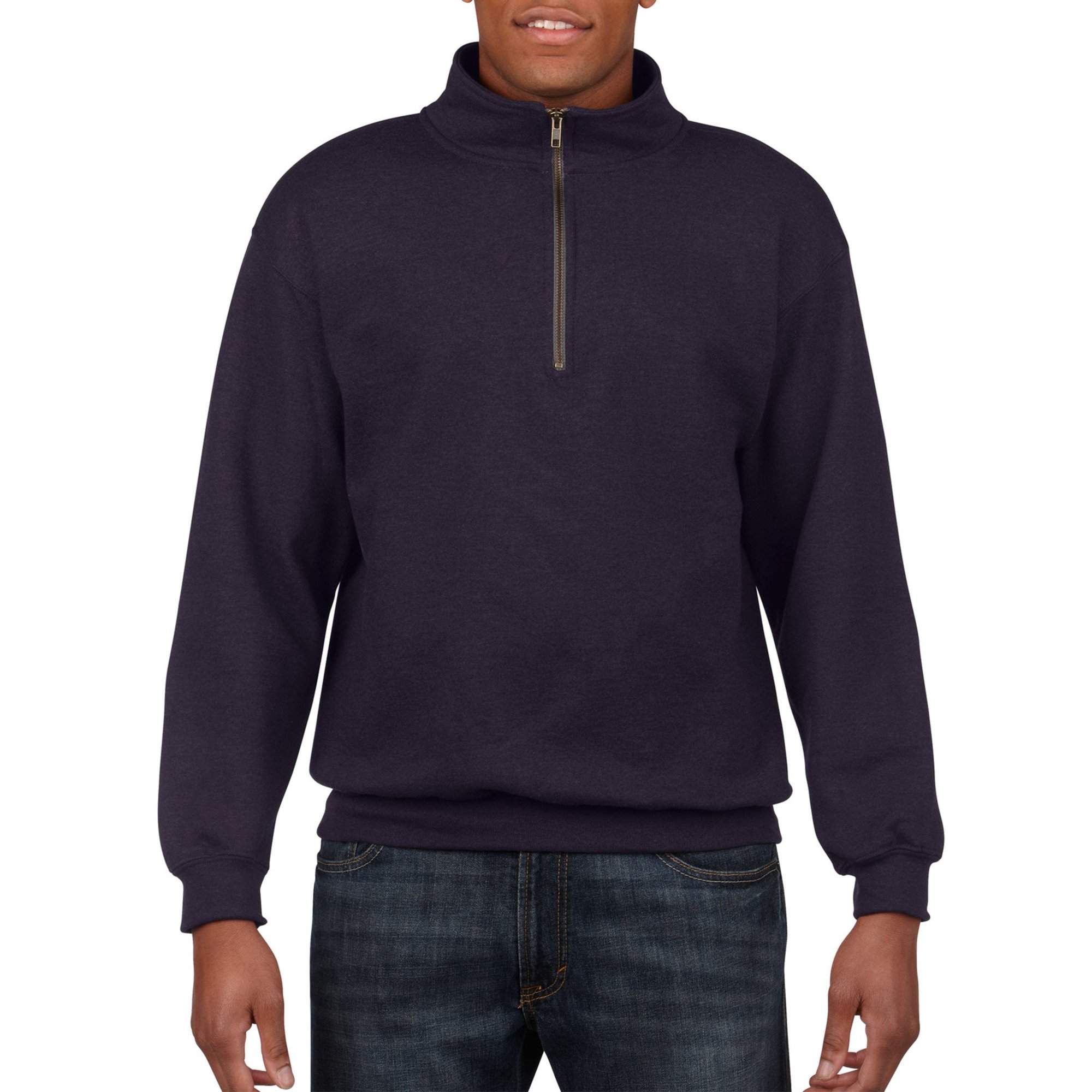 Heavy Blend Vintage Quarter-Zip Sweatshirt, M, Blackberry - Walmart.com
