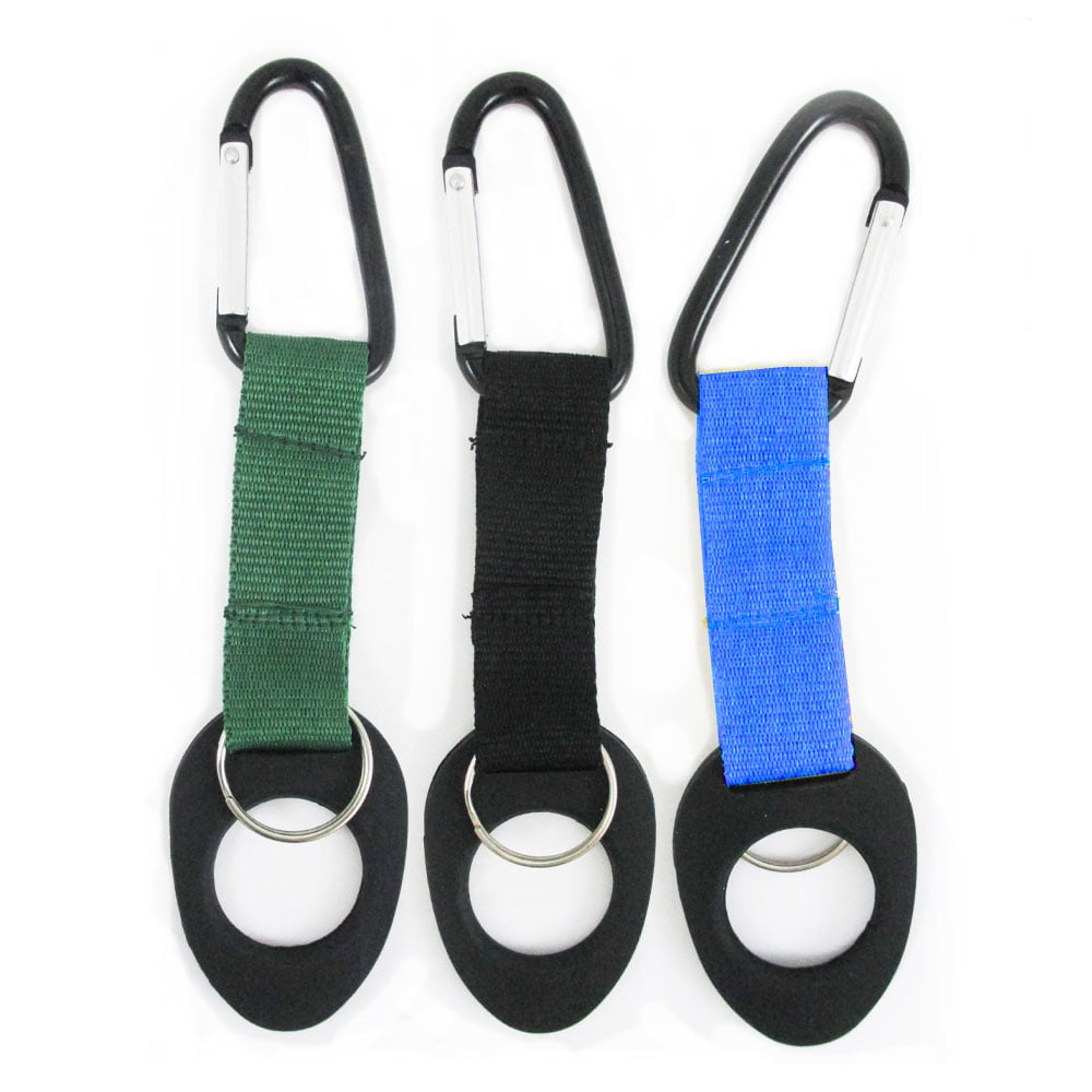 Water Bottle Holder Clip Outdoor Camping Hiking Travel Carabiner Nylon Buckle 