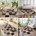 thumbnail image 4 of 3'x5' Area Rugs, Farmhouse Cow Print Indoor Outdoor Area Rug for Living Room Bedroom, Country Patchwork Cowhide Fur Plaid Washable Bathroom Rugs Kitchen Floor Carpet Mats Home Decor Aesthetic, 4 of 8
