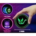 thumbnail image 6 of Gaming Coasters by Dreamcontroller USB Rechargeable LED Coaster for Gamer Room Decor. Light up Coasters for Gaming Desk Decor, Nerd Decorations, Nerdy Man Cave Decor 3.5" Anime Coasters for Gamer Gift, 6 of 6