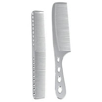 LULULION 2pcs Hair Comb For Hair Salon Aluminum Hair Combs For Oil Balance Men Women