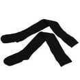 thumbnail image 4 of BLOCLOALO Thigh High Stockings Cotton Socks 1 Pair Solid Color Thigh High Socks Cotton Over Knee Socks Knit Long Boot Stocking Knee High Socks forBoots Extra Long Socks Sports Socks Black One Size, 4 of 6