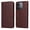Brown, variant on Wallet Phone Case for Realme Note 70 4G with Card Holder and Stand Function Pink