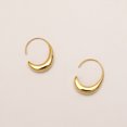 thumbnail image 1 of Pendientes colgantes de oro brillante con bolsa de 14 quilates con personalidad exagerada europea y americana, pendientes exquisitos que combinan con todo, oro ShuxiuWang 8390611608491, 1 of 1