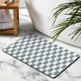 thumbnail image 5 of Non-Slip Checkered Bath Rugs | Super Absorbent, Machine Washable | Cute Small Indoor Doormat | Perfect for Shower, Sink, Tub | 20x32in, 5 of 5