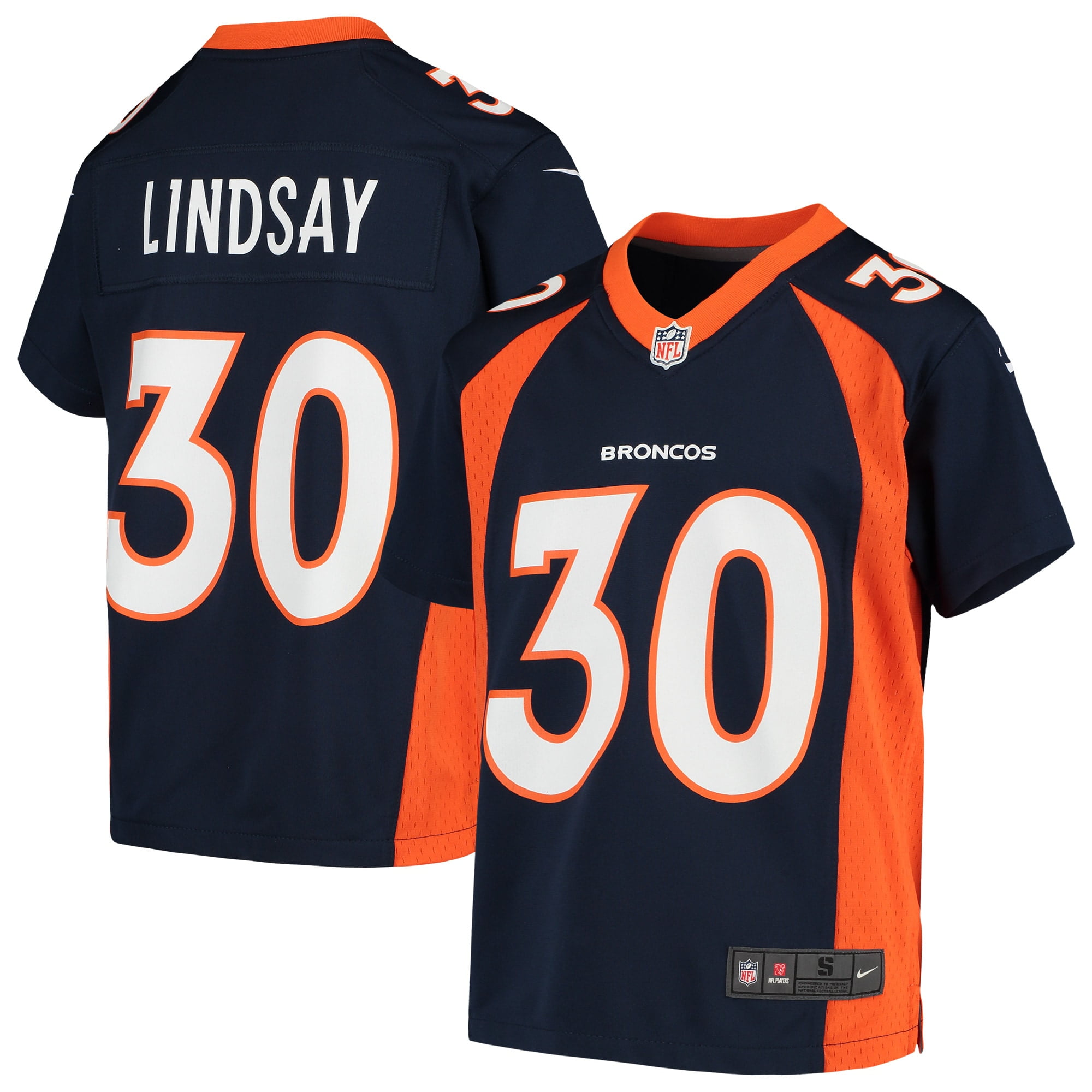 Phillip Lindsay Denver Broncos Nike Youth Game Jersey