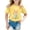 Yellow, variant on LRen Easter T Shirts for Kids Girls Rabbit Print Short Sleeve Tee for Toddler Casual Easter's Day Pullover Tops Clothes for Children