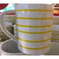 thumbnail image 2 of M&M's World Yellow Stripes Ceramic Coffee Mug New, 2 of 3