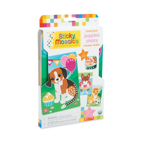 Orb Factory Sticky Mosaics - The Orb Factory Sticky Mosaics Puppies (Travel Pack)
