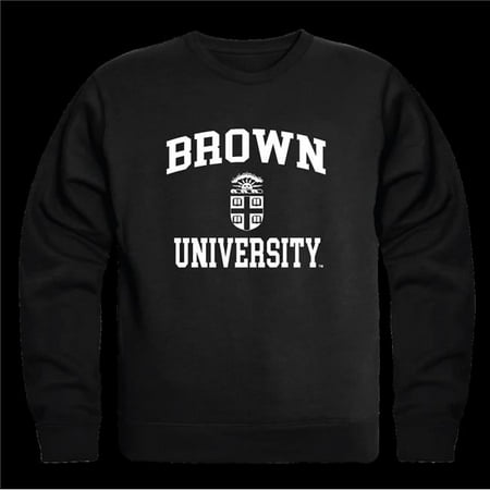 W Republic 568-106-BLK-04 Brown University Bears Seal Crewneck Sweatshirt  Black - Extra Large