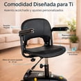 thumbnail image 2 of Silla Ruedas Scooter Eléctrica Recargable 8Km Asiento Respaldo Ajustable Plegable Estructura Acero Soporta 150Kg, 2 of 7
