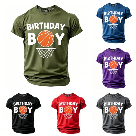 JCCXIN Little Boys Birthday Tee Shirts Basketball Graphic Crew Neck Outdoor Active Tops Stretch Short Sleeve Summer School Comfort Casual Everyday Clothes,Army Green,2-3 Years