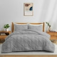 thumbnail image 2 of Peace Nest - Pinch Pleat All Seasons Down Alternative Comforter Set, Multiple Colors, 2 of 10