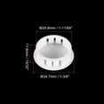thumbnail image 2 of Uxcell 36Pack 1-11/64" Plastic Hole Plugs Panel Flush Type Knockout Locking Plugs, White, 2 of 5