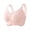 Pink, variant on Women's Comfortable Big Size Four Hooks Support Bra Beige XXL