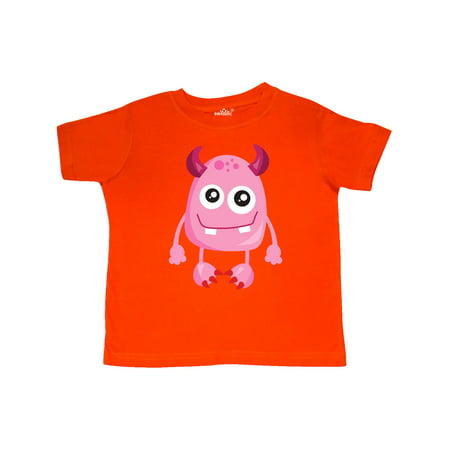 

Inktastic Cute Monster Smiling Monster Pink Monster Horns Gift Toddler Boy or Toddler Girl T-Shirt