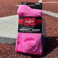 thumbnail image 5 of Rawlings Adult Over-The-Calf Baseball Socks - Medium - Pink, 5 of 5
