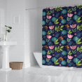 thumbnail image 2 of Pioneer Flower Floral Print Pattern Shower Curtain 72"x84", Bathroom Decorative Shower Curtain Set with 12 Hooks, Waterproof Washable, 2 of 6