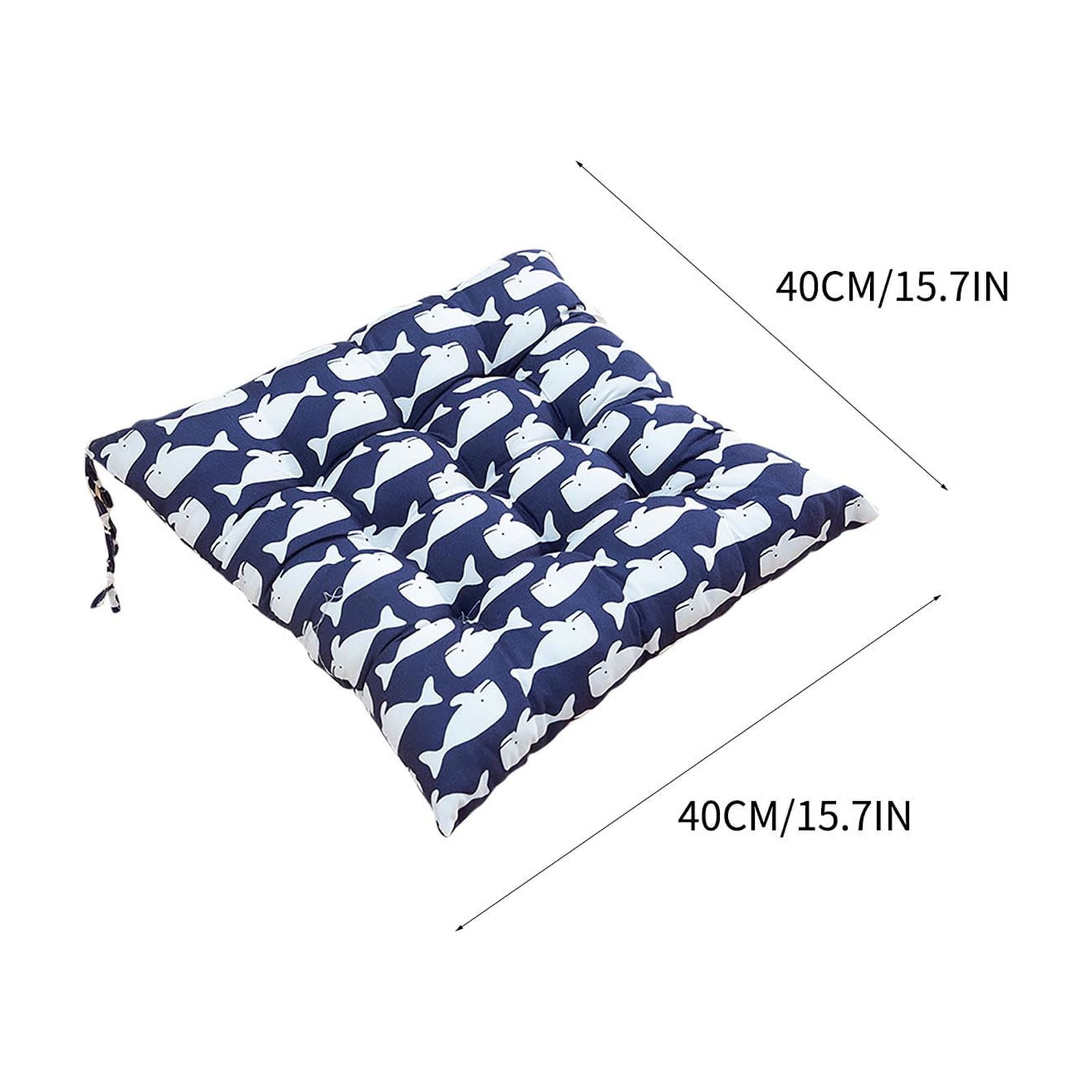 Naxoaeo Patio Square Chair Cushions 16"x16" with Ties, Waterproof Weather Resistant Indoor/Outdoor Universal Corner Seat Cushion, for Garden Dining office