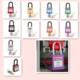 thumbnail image 4 of Xingzhi PL38-KD 38 mm PVC Curved Safety Lockout Padlock Yellow, 4 of 9