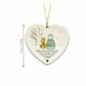 thumbnail image 2 of Adorno de corazón de cristal marino hecho a mano | Colgante de recuerdo de amistad | Decoración para colgar en el árbol de Navidad | Regalo para hermana, amiga o compañera de trabajo, 2 of 3