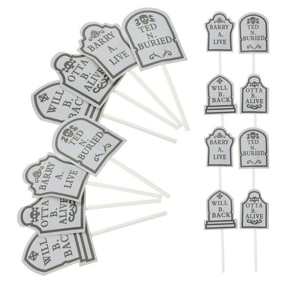 LEEYNEER 24 Pcs Fruit Picks Cake Decorating Toppers Insert Toothpicks for Teeth Wedding Decoration