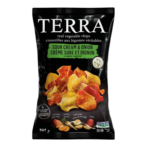 Terra Crème Sure Et Oignon 141 g, Frites de Légumes