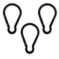 thumbnail image 2 of LOVIVER 3pcs Aluminum Camping Keychain Carabiner Spring Snap Hook Buckle Clip Black, 2 of 8