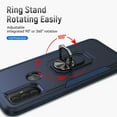 thumbnail image 6 of Xhy Moto G Power 2022 Case Military Grade Shockproof Cover Ring Holder Kickstand Support Magnetic Car Mount Dual Layer Protective Phone Case (Blue), 6 of 8
