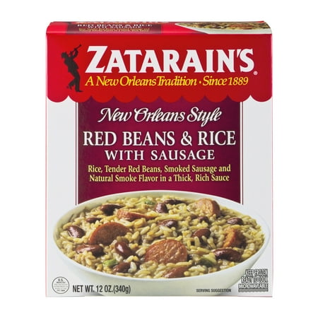 Zatarain's® Frozen Red Bean And Rice With Sausage, 12 oz - Walmart.com