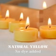 thumbnail image 2 of 12pcs Natural Beeswax Tealight Candles - Organic Candle Honey Scent Smokeless Clean Burning, 2 of 6
