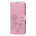 thumbnail image 2 of (Rose Gold)For Samsung Galaxy A21s Rose Embossed Horizontal Flip PU Leather Phone Case, 2 of 5