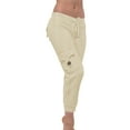 thumbnail image 3 of Dianli Cargo Pants Women with Pockets Loose Fit Casual High Waisted Hiking Jogger Cargo Pants Dressy Lightweight Ladies Baggy Cargo Pants for Hiking, 3 of 7