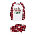 thumbnail image 2 of Pyjama de Noël Imprimé Lettre Dessin Animé Costume Maison Saisonnier Manches Longues, 2 of 3
